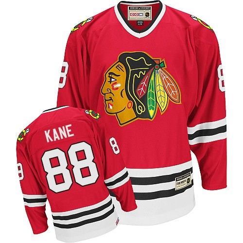 Herren Chicago Blackhawks Eishockey Trikot Patrick Kane #88 Authentic Throwback Rot CCM